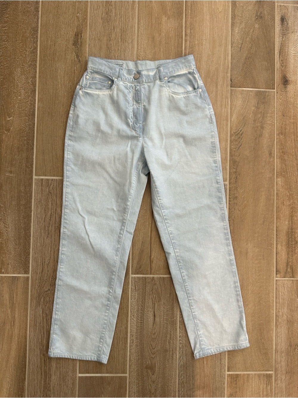 PESERICO Light Wash Women’s High-Rise Straight Jeans